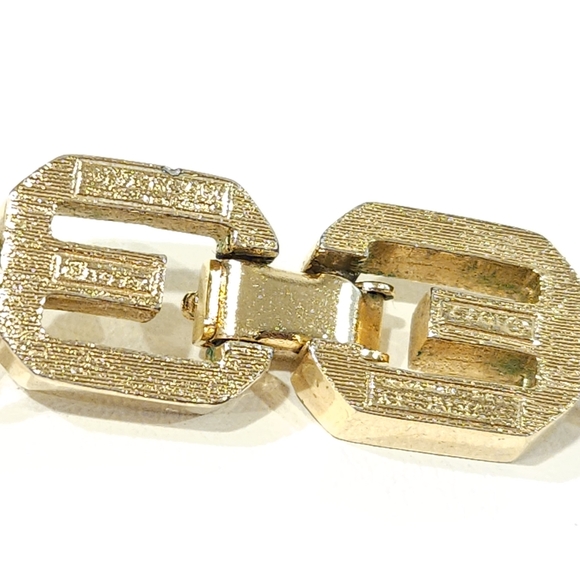 Givenchy Vintage Gold Chunky Chain Necklace 17" Signed Givenchy 1977 - Picture 14 of 16